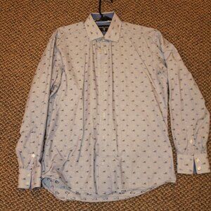 MASUTTO Men's dress shirt, Long Sleeve, Size Medium